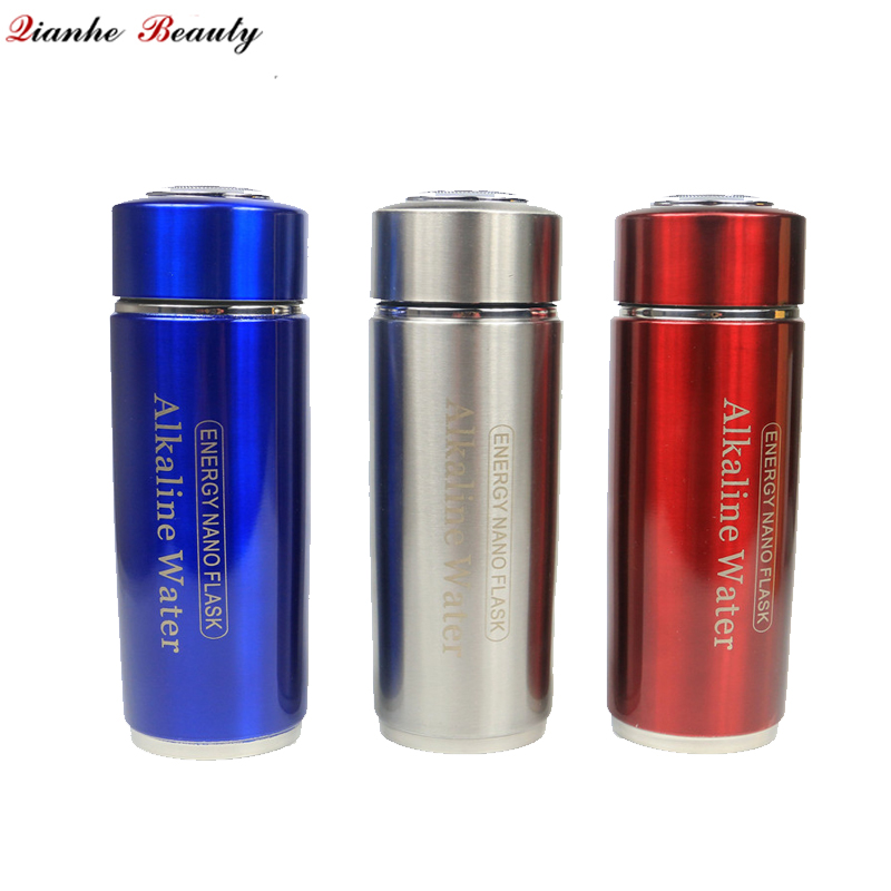 Factory price alkaline ionized water bottle with 2 filters